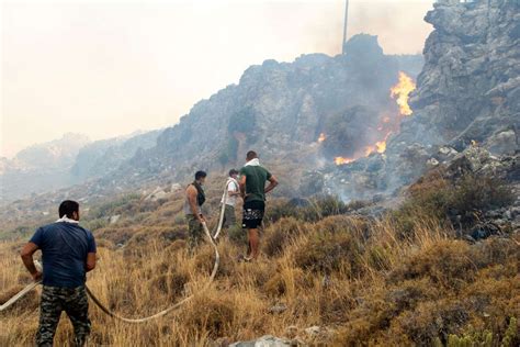 Europe’s heat wave: Greek wildfires force hundreds to flee as temperatures rise